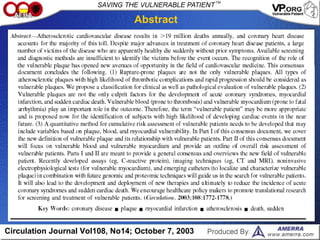 Abstract
Circulation Journal Vol108, No14; October 7, 2003
 
