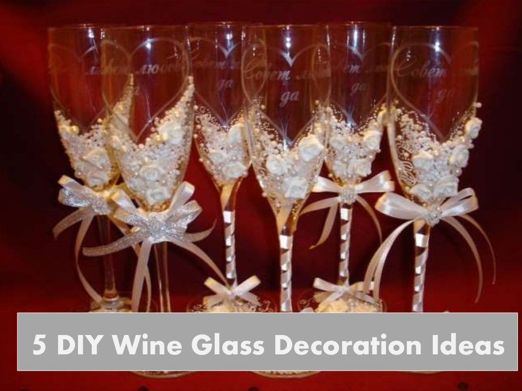 5 DIY wine glass decoration ideas