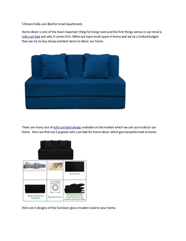5 Dream Sofa Cum Bed For Small Apartments