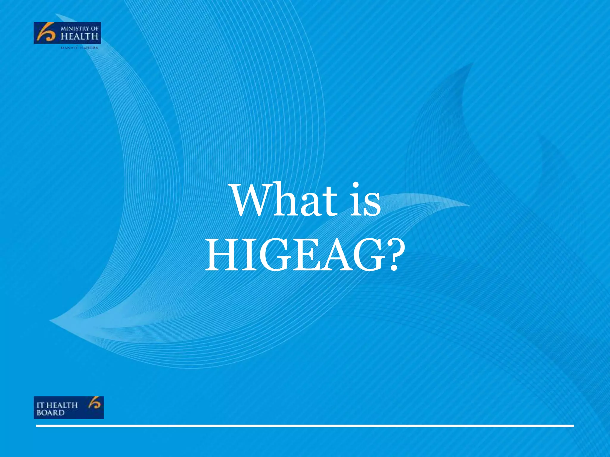 What is
HIGEAG?
 