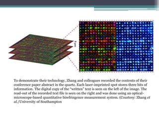5d technology | PPTX | Data Storage and Warehousing | Computing