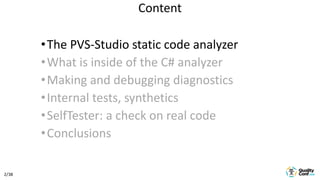 How to create a high quality static code analyzer | PPTX