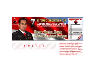 Persentasi kritik DKV Web banner PDIP