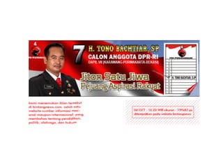 Persentasi kritik DKV Web banner PDIP