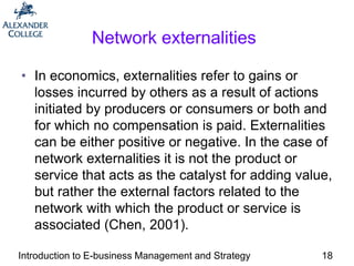 Network Externalities Definition 5 E-business economics c5.ppt