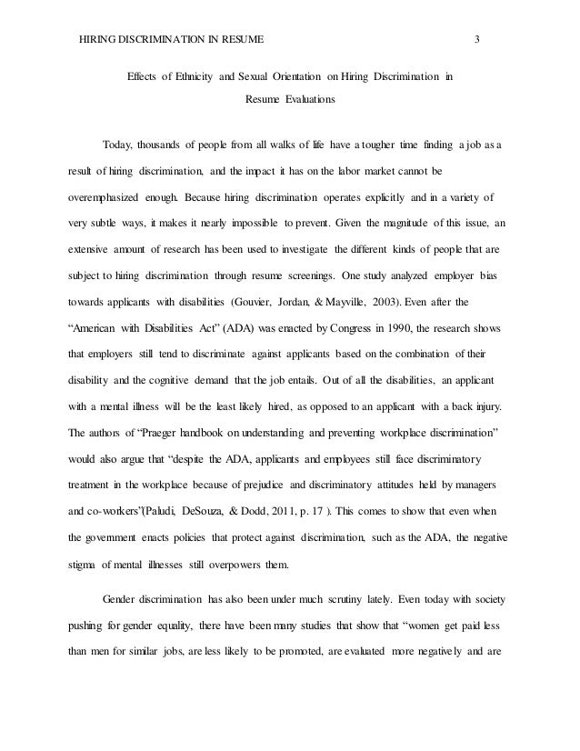 keywords hiring discrimination resume studies willingness to hire ethnicity sexual orientation 3