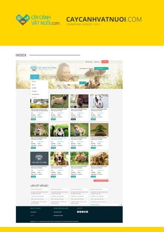CAYCANHVATNUOI.COM
COMMERCIAL WEBSITE / 2014
INDEX
 