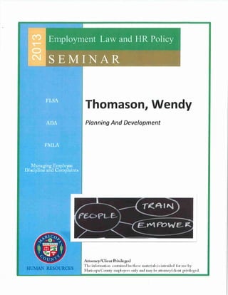 Employment Law Seminar 2013