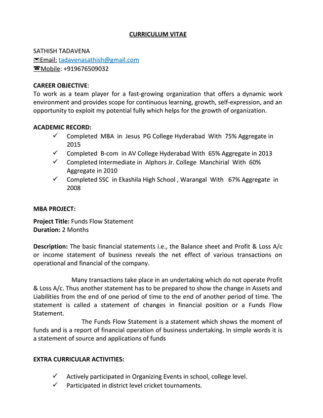 Satish resume PDF - Satish Resume 1 638