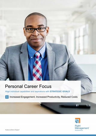 Personal Career Focus
Align individual capabilities and aspirations with STRATEGIC GOALS
Increased Engagement, Increased Productivity, Reduced Costs
 