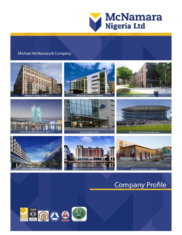1 michael mcnamara company company profile point village development dublin 1 elm park development