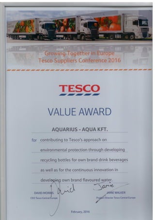 Tesco award