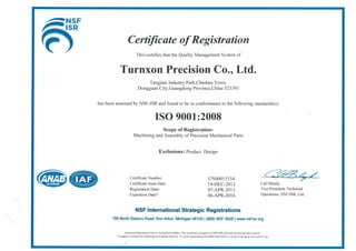 ISO9001 Certificate