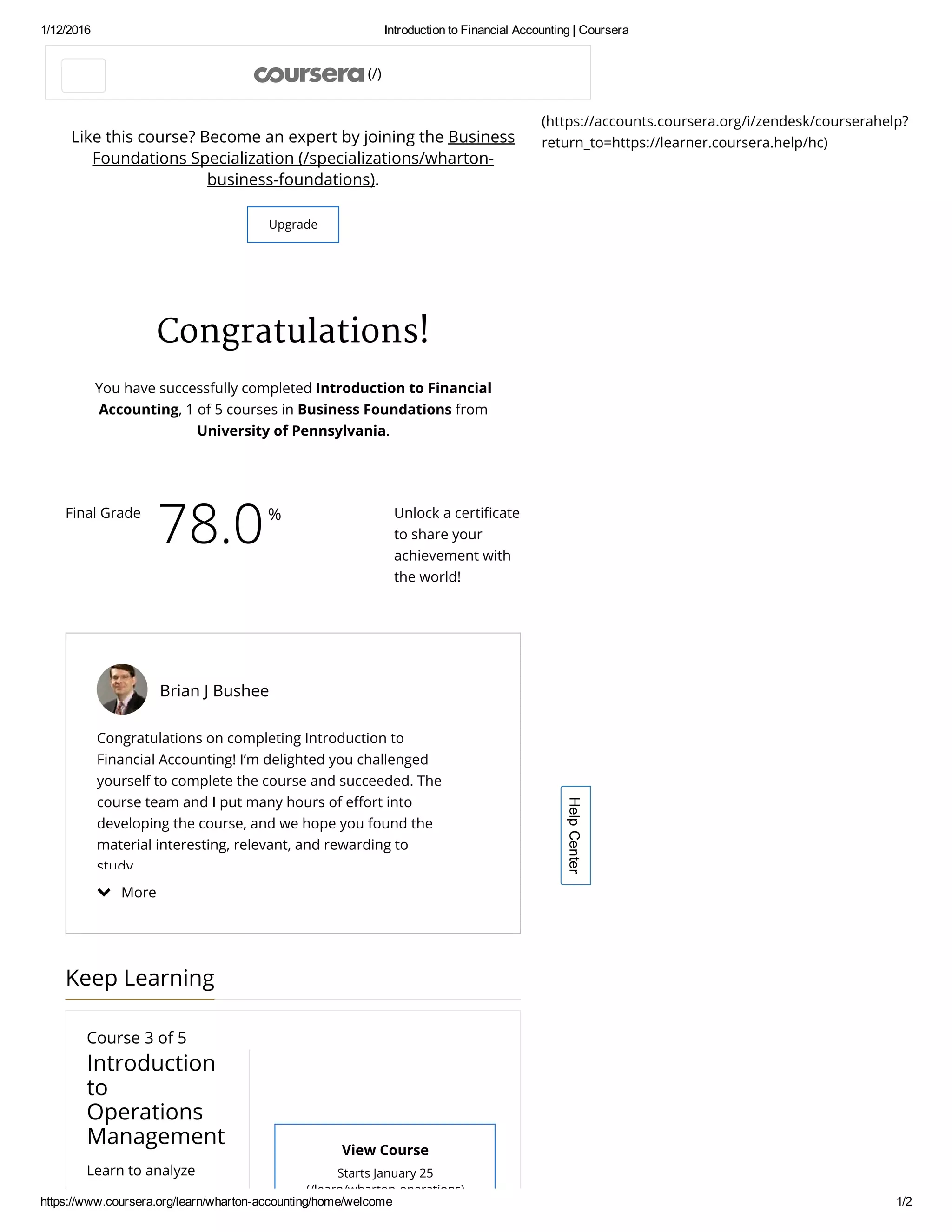 Introduction to Financial Accounting _ Completion Certificate Coursera ...
