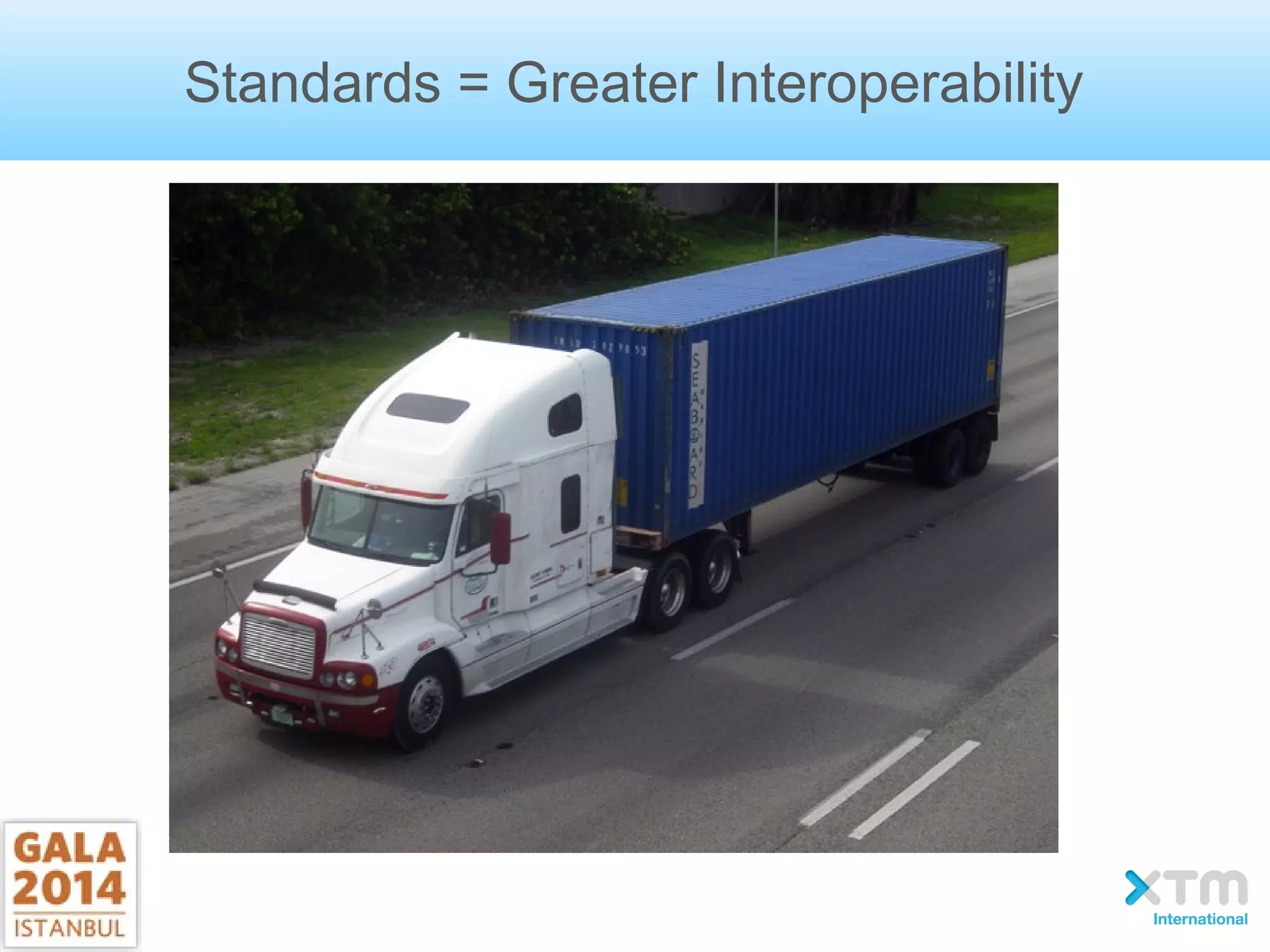 Standards = Greater Interoperability
 