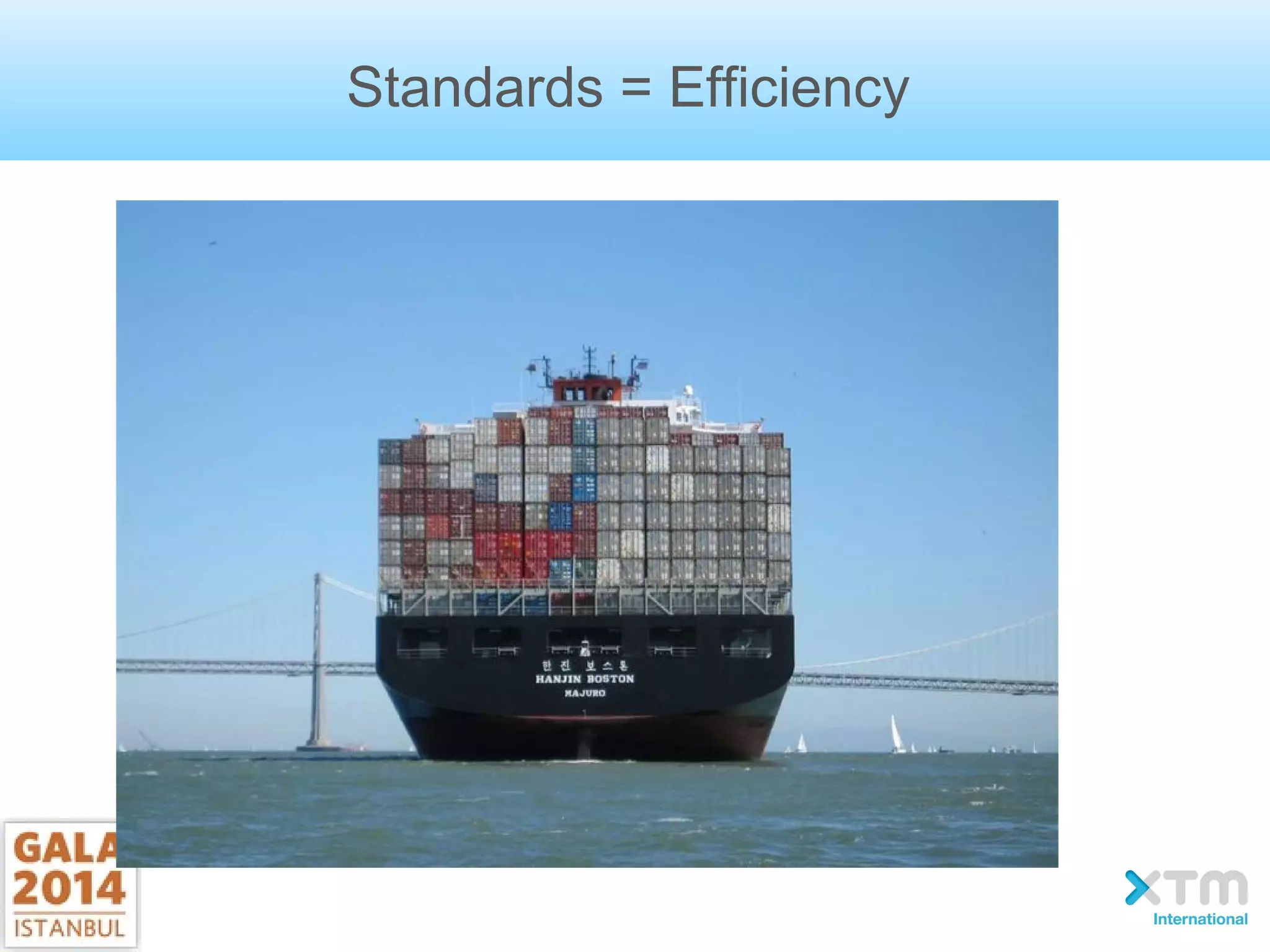 Standards = Efficiency
 