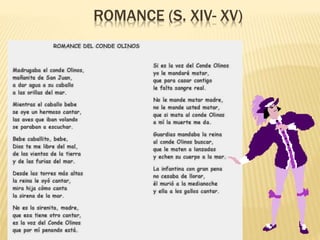ROMANCE (S. XIV- XV)
 
