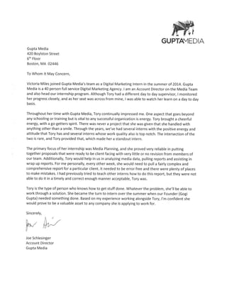 Letter of Recommendation - gupta 