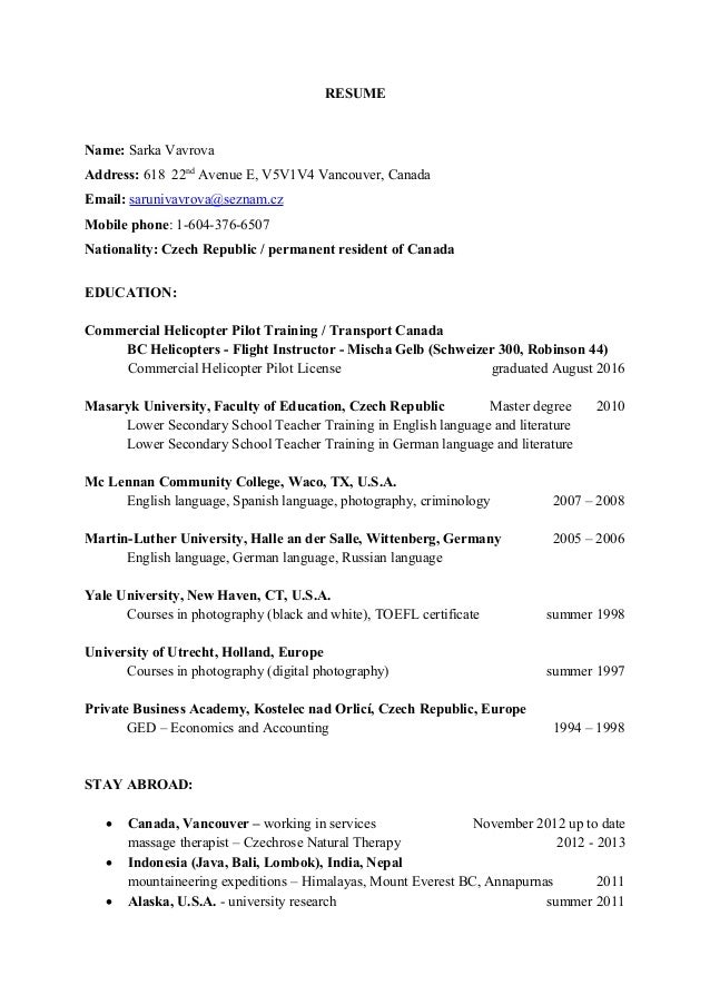 Pilot Cover Letter Canada Pilot Cover Letter Canada
