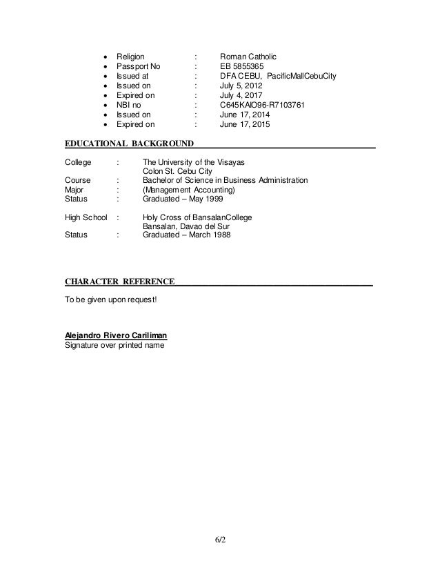 COMPREHENSIVE RESUME updated 29102016 - Comprehensive Resumeupdated29102016 6 638 