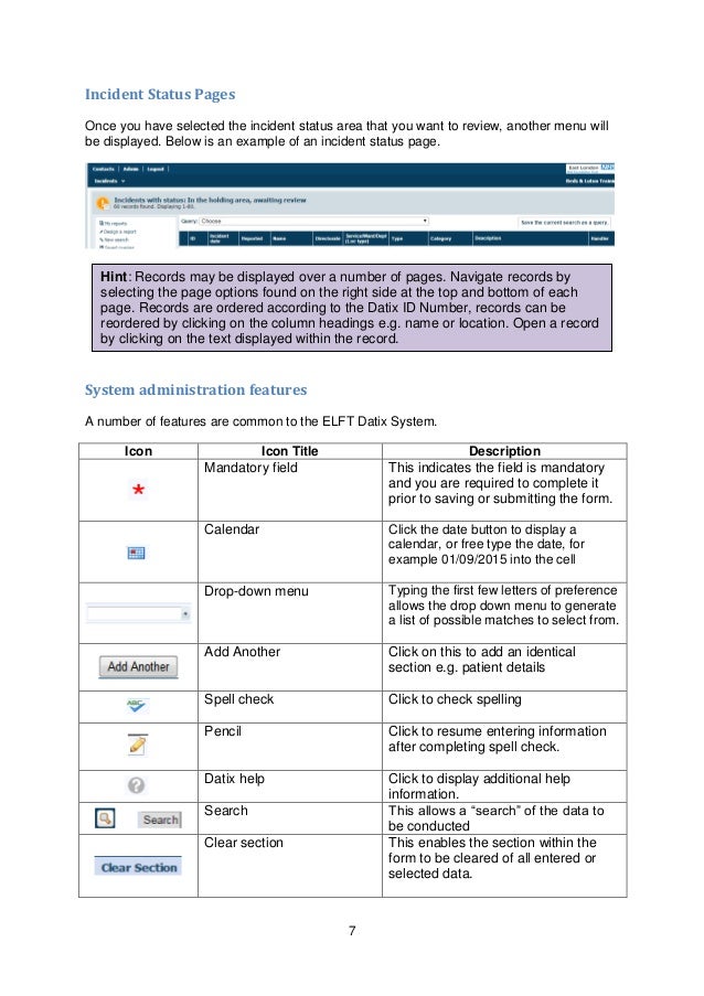 Datix Handler Training manual