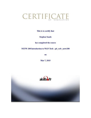Certificate of Completions