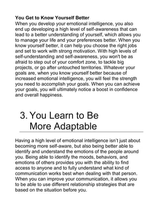 5 Easy Ways to Boost Your Emotional Intelligence | PDF