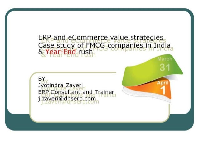 e business enterprise system progression within fmcg marketplace event study e company tactic progression in fmcg market condition study