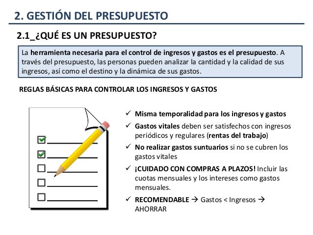 como hacer un presupuesto personal