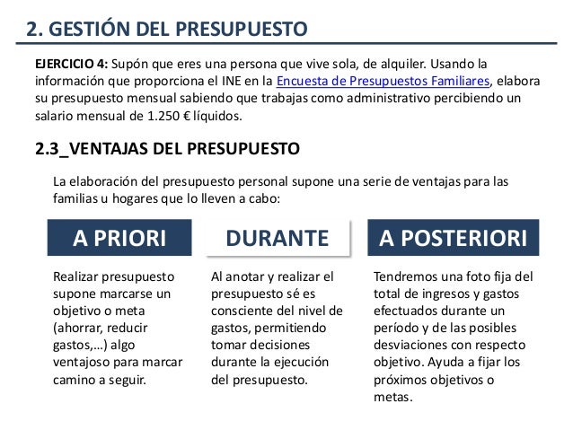 como hacer un presupuesto personal