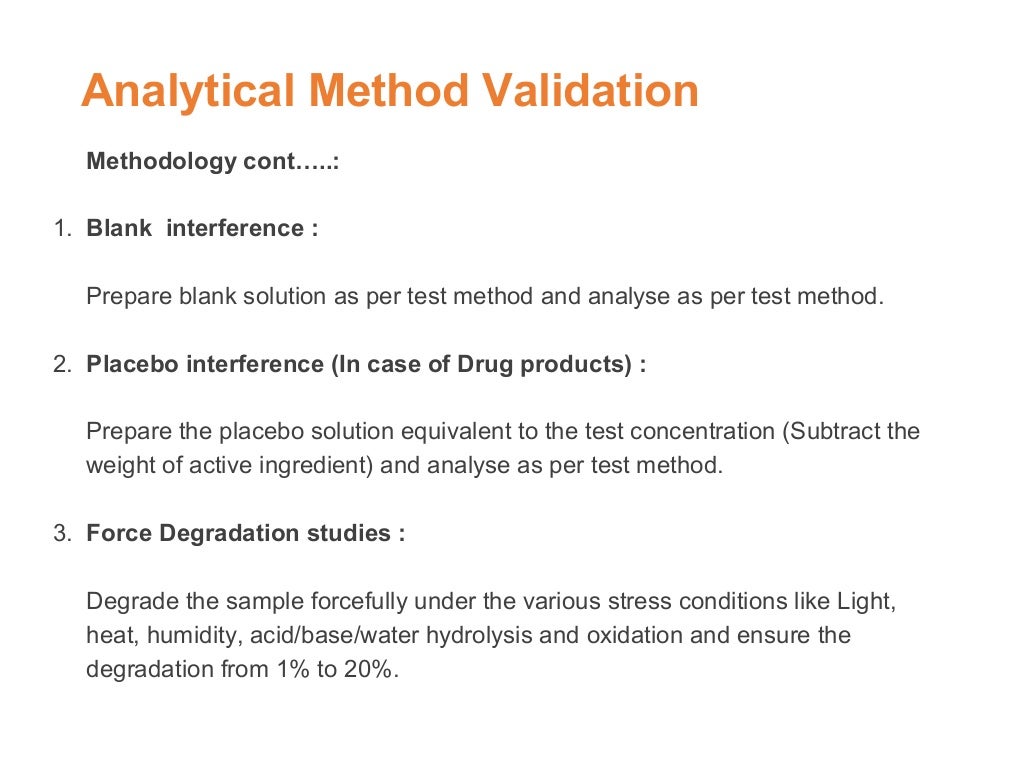 Related SubstancesMethod ValidationPPT_slide