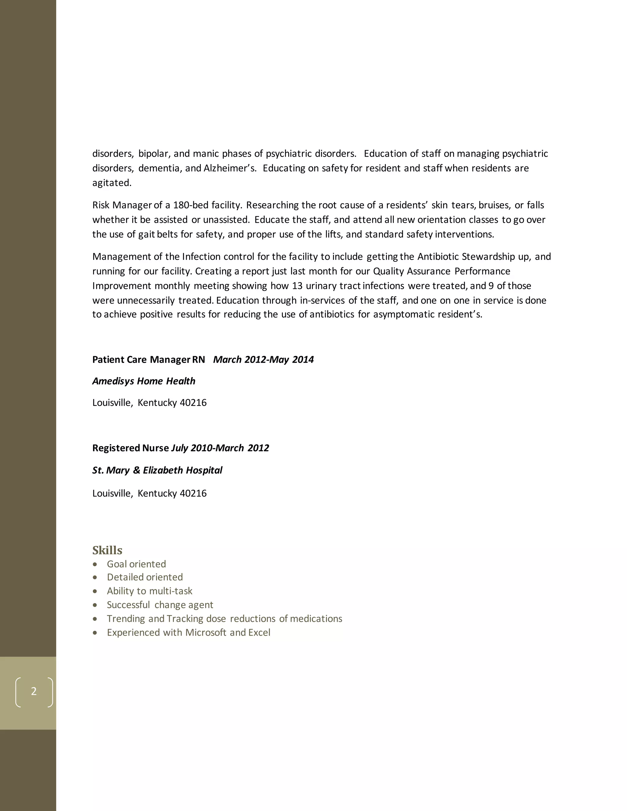 Lonnie s Resume DOCX Mental Health Diseases And Conditions Lonnie s resume docx mental health diseases and conditions