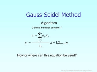 Iterative method for linear systems and. | PPTX