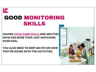 5 Effective Skills that a Child Care Worker Should Possess | PDF
