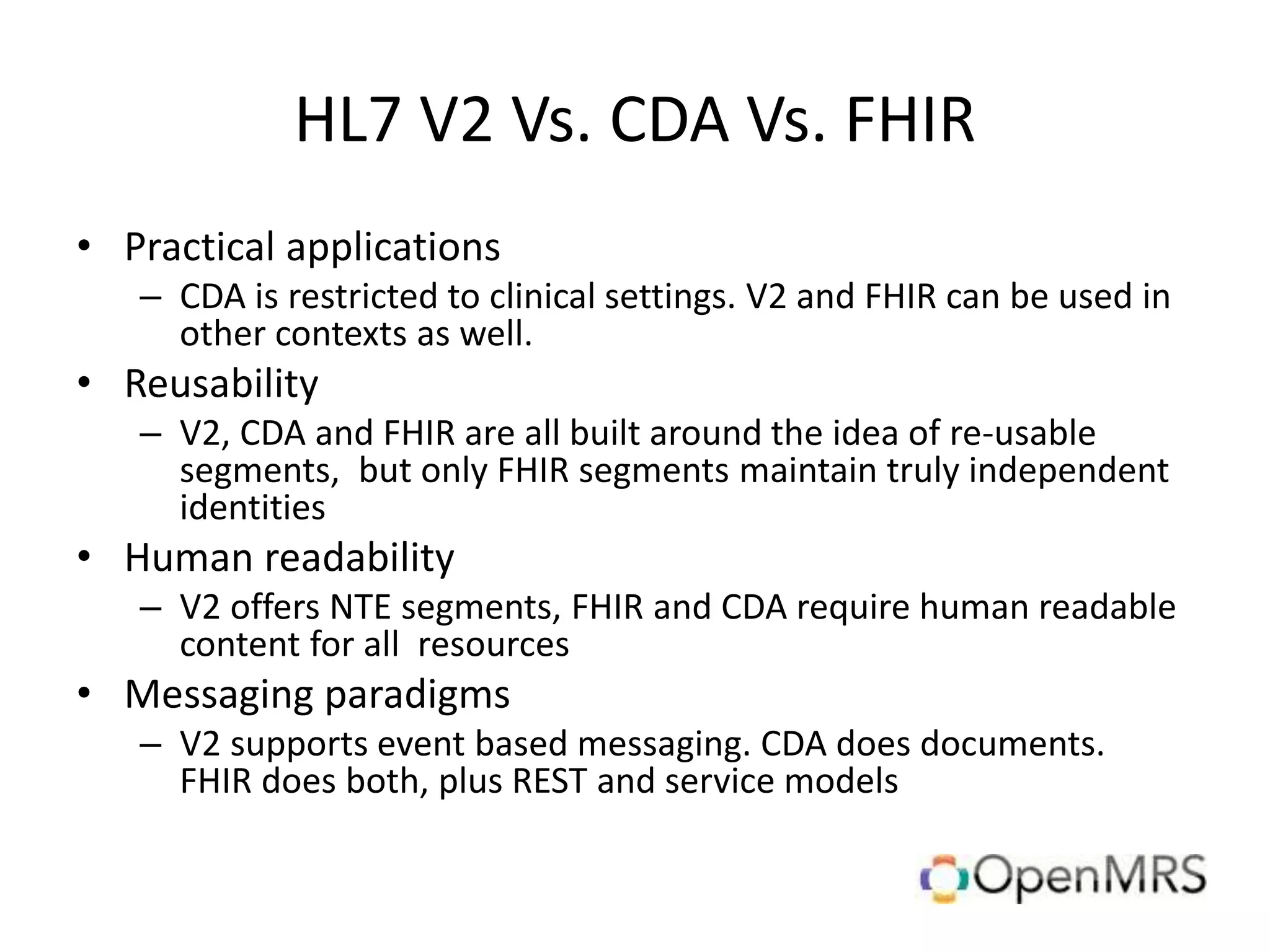 Interoperability, the rise of HL7 and FHIR | PPTX