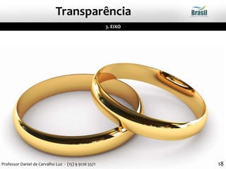 3. EIXO
Transparência
18Professor Daniel de Carvalho Luz - (15) 9 9126 5571
 
