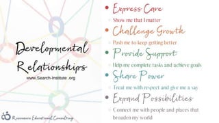 5 elements of a developmental relationship