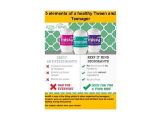 5 elements of a healthy tween and teenager