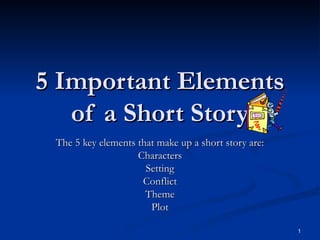 Five Elements of a Short Story Class.ppt