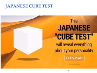 24
JAPANESE CUBE TEST
 