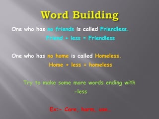 CLASS V ENGLISH NOBODY'S FRIEND | PPT