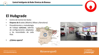 El Hubgrade
• Centro de Control de Veolia
• Dispone de 3 sedes (Madrid, Bilbao y Barcelona)
4
• Procedimientos y metodología
de trabajo comunes, además
de configuraciones adaptadas
a las necesidades de cada
filial.
• ¿Cómo opera?
 