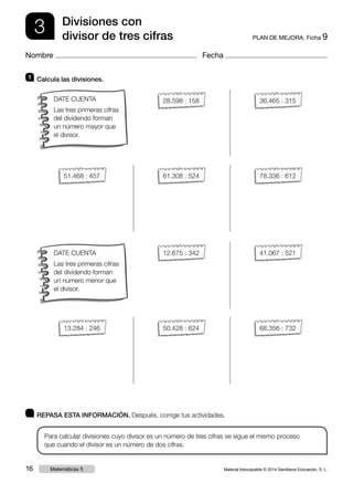 5 EP MATEMATICAS SANTILLANA REPASO.pdf ejercicios | PDF