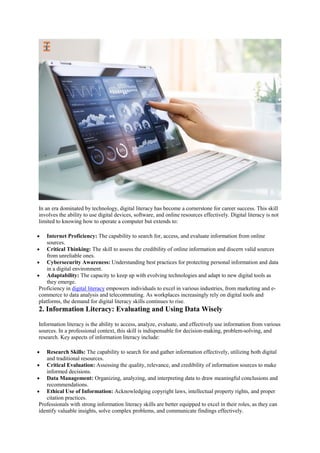5 Essential Literacy Skills For A Successful Career | Future Education ...