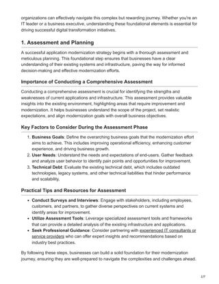 5 Essential Steps for Successful Application Modernization Strategy | PDF