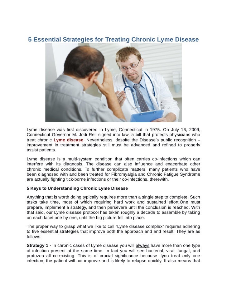 Treating Chronic Lyme Disease