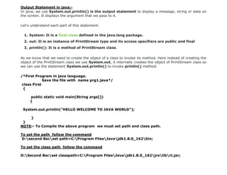 java languages programs compilation and execution | PPT