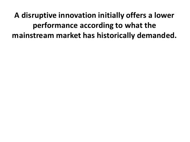 disruptive innovation examples