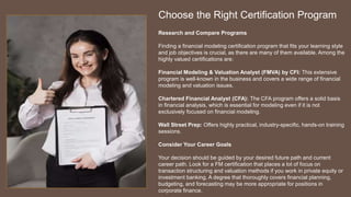 5 Expert Tips for Financial Modeling Certification PPTX