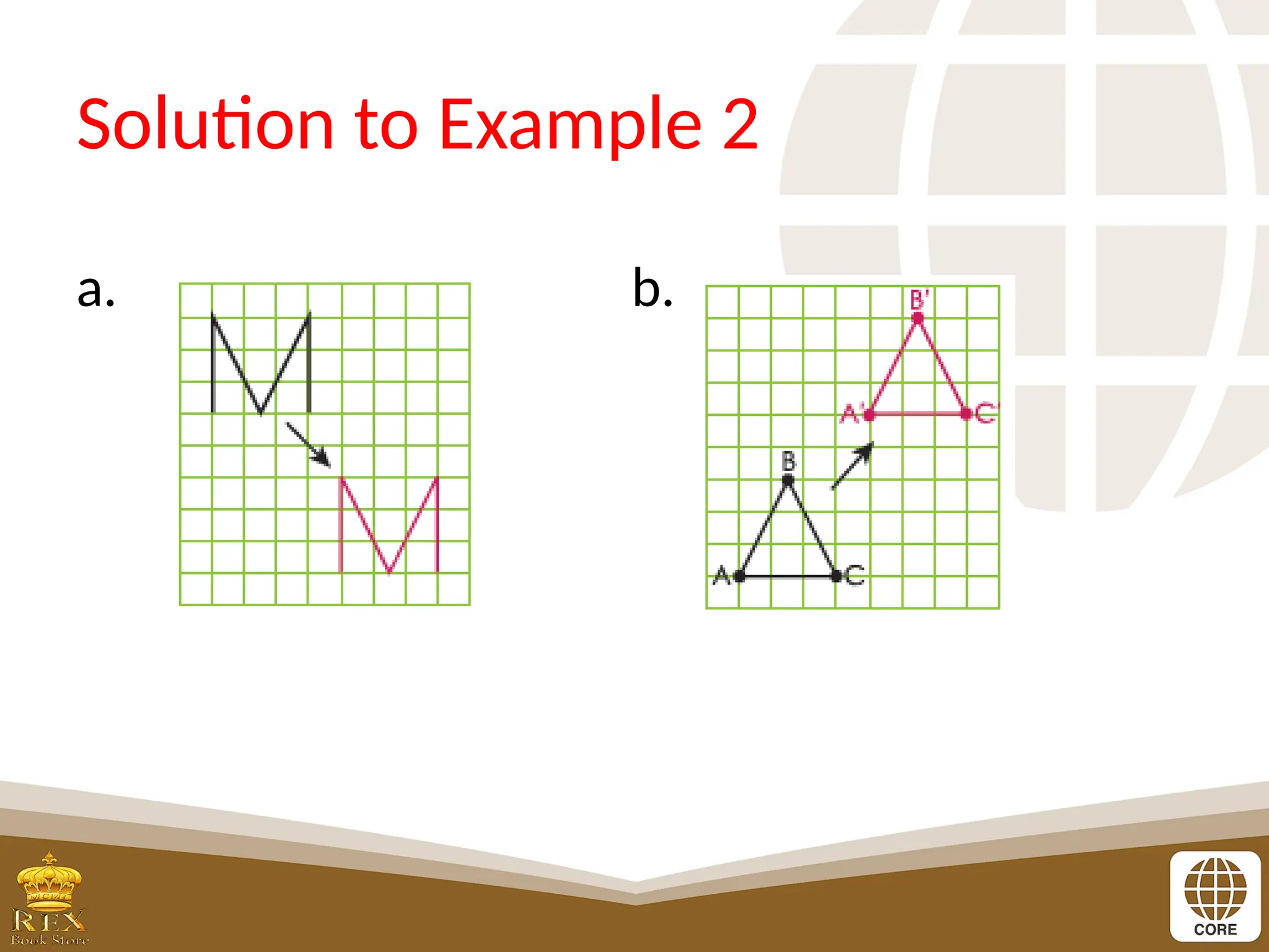 Solution to Example 2
a. b.
 